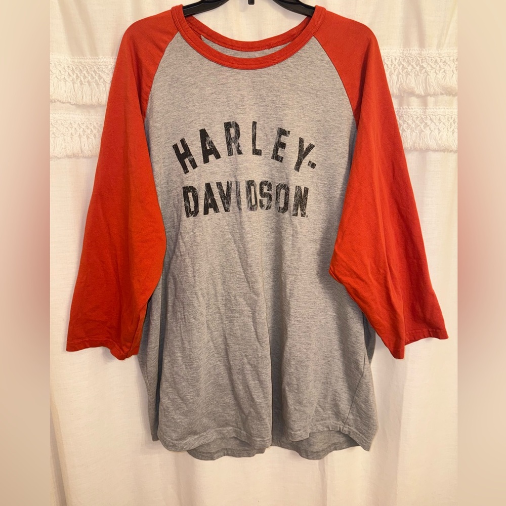 Harley Davidson Staple 3/4 Raglan Shirt